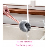 Long Pot Brush Kitchen Cleaning Pot Brush Household Decontamination Multi-Function Dishwashing Pot Wire Ball Brush Pot Artifact